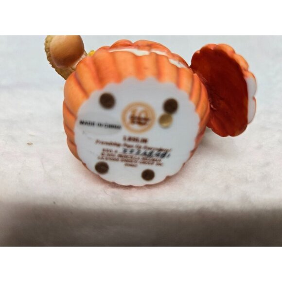Cherished Teddies Leslie Friendship Pops Up Pumpkin Figurine Numbered from 2001 - Picture 9 of 9